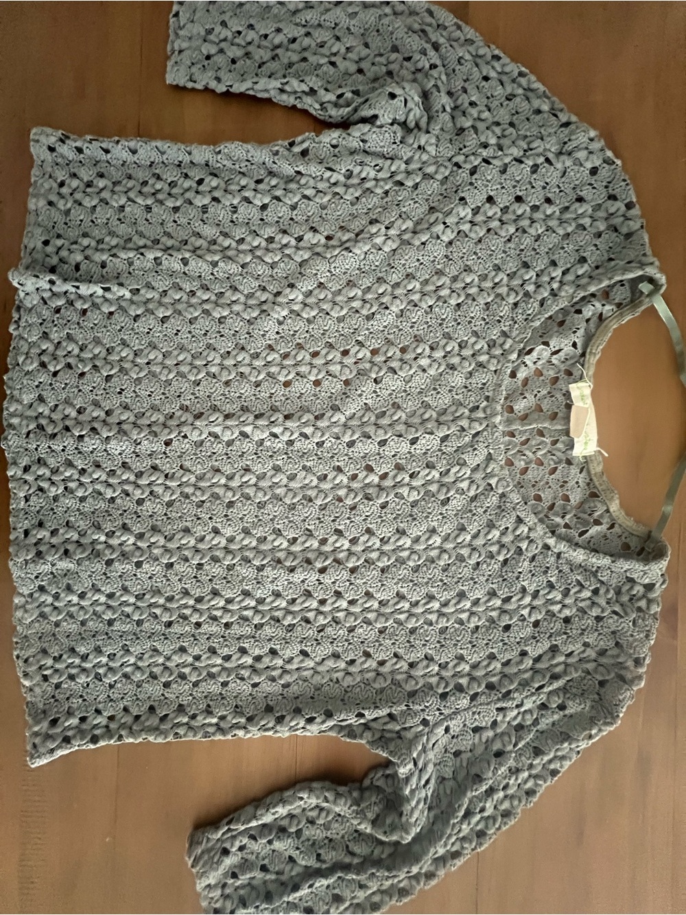 Urban Outfitters Crochet Top - Light Gray